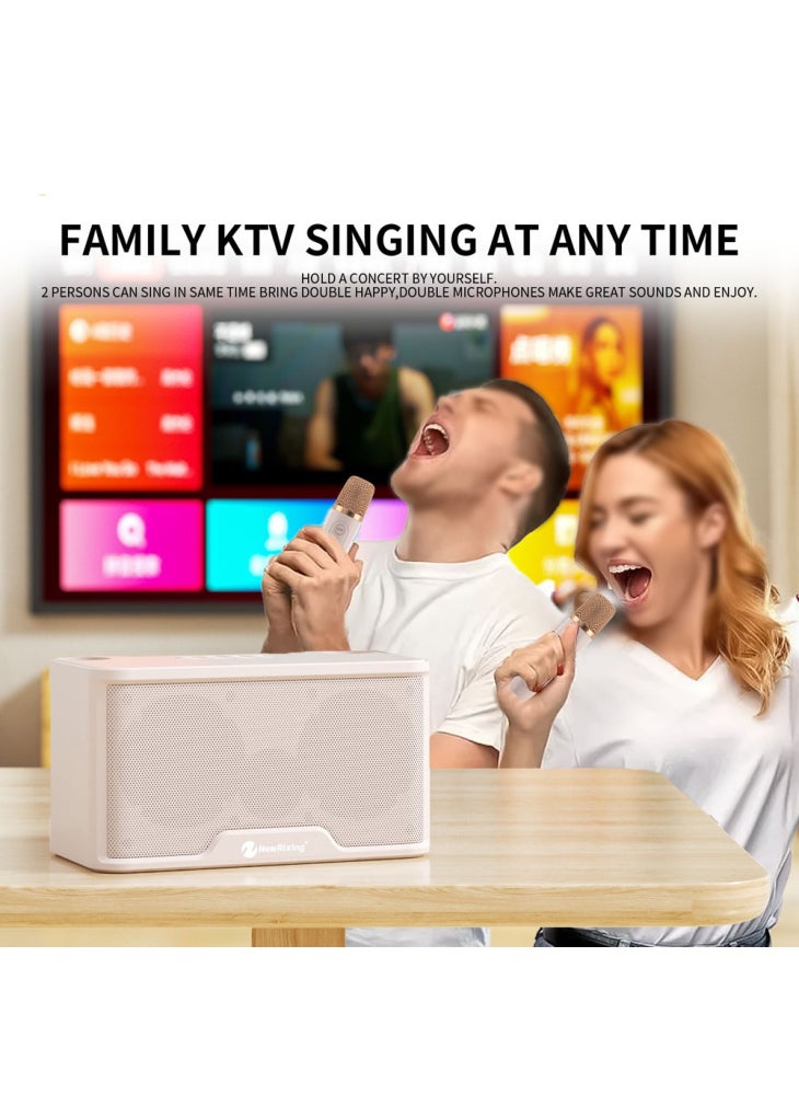 NEWRIXING NR8088W Wireless Bluetooth-compatible Speaker with 2 Microphone TWS Sound Amplifier Music Player - Red - Image 4
