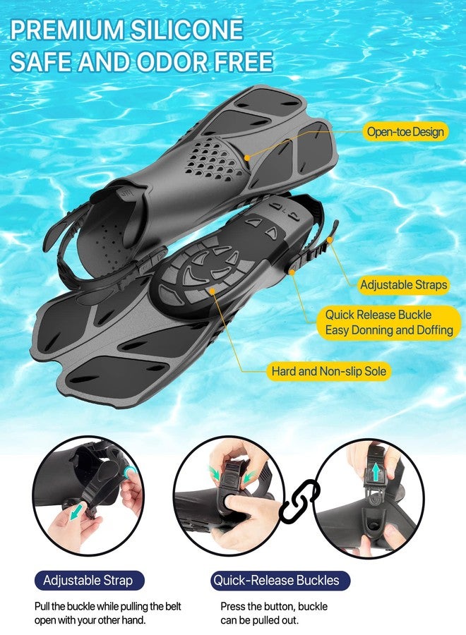 Delavala Adult Snorkeling Kit (Black - L-XL ) - Mask & Dry Snorkel - Quality Equipment for Discovering The Underwater World - Image 4