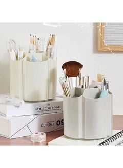 Octopus Bazaar 360 Degree Rotating 6 Compartment Spoon Holder Makeup Organizer Pencil Holder 1 Piece  - Image 4