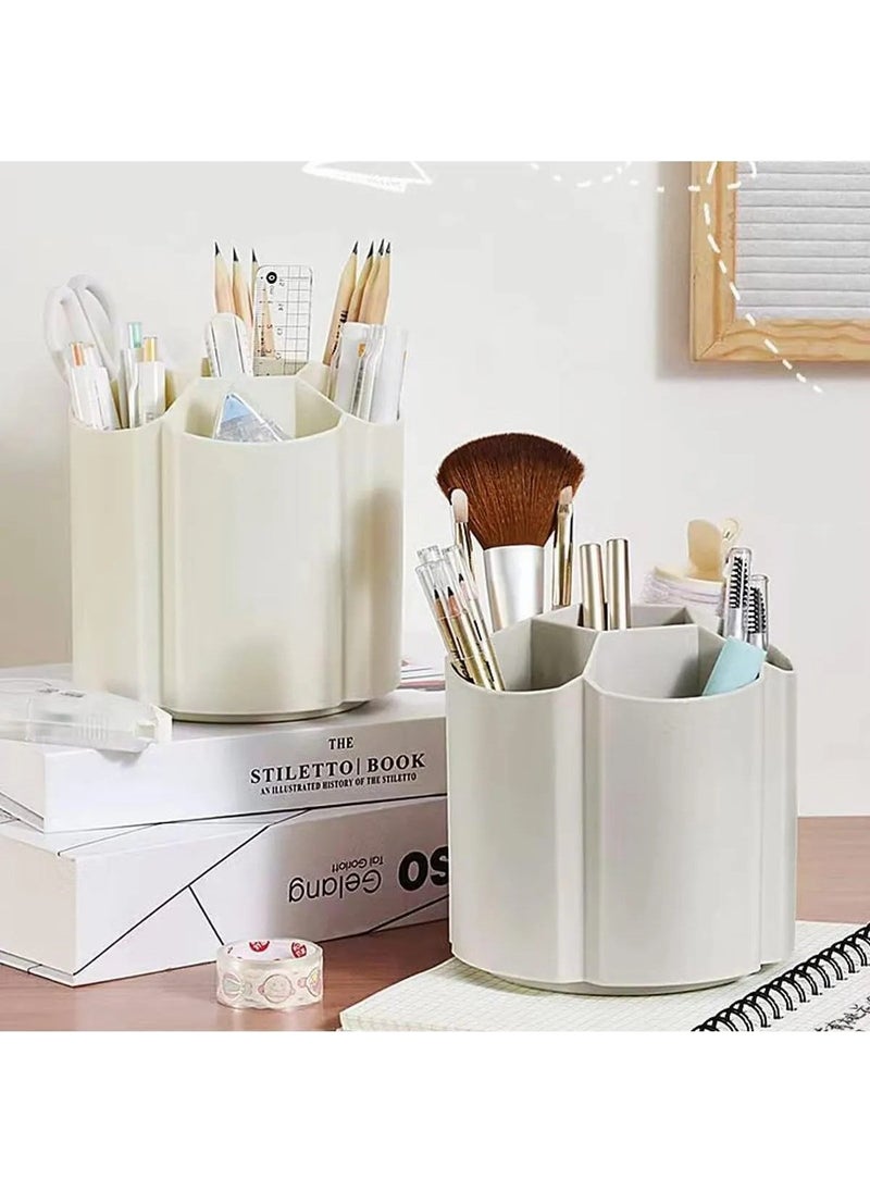 Octopus Bazaar 360 Degree Rotating 6 Compartment Spoon Holder Makeup Organizer Pencil Holder 1 Piece  - Image 4