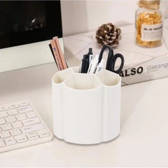Octopus Bazaar 360 Degree Rotating 6 Compartment Spoon Holder Makeup Organizer Pencil Holder 1 Piece  - Image 1