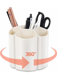 Octopus Bazaar 360 Degree Rotating 6 Compartment Spoon Holder Makeup Organizer Pencil Holder 1 Piece  - Image 3
