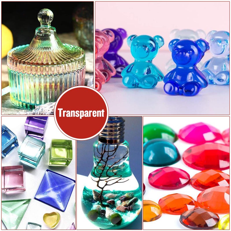 YRYM HT Epoxy Resin Pigment - 24 Colors Non-Toxic Epoxy Resin Dye Liquid for Resin Coloring, Resin Jewelry Making - Concentrated Epoxy Resin Color Pigment for Art, Paint, Crafts - 0.35oz Each - Image 2