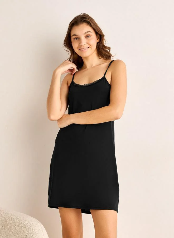 سبلاش فيڤ Slip Dress Sleeveless Adjustable Straps