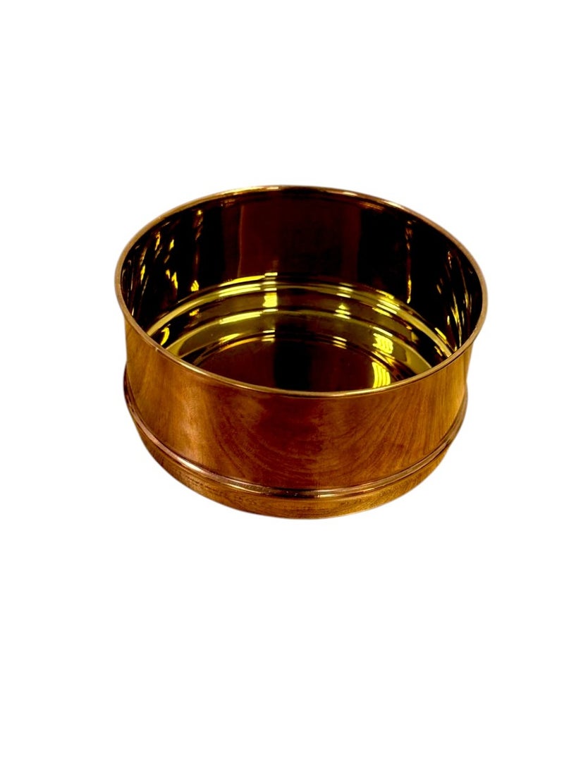 Handcrafted Brass 3 Tier Lunch Box Traditional Food Carrier for Kitchen & Dining Storage - Image 4