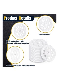 Y&D 45 mm Plastic Washers, Load Spreading Polypropylene Washers for Fixing and Supporting Rigid Foam Insulation Board Screws Nail, Remove it Easily, (100 Pcs)  - Image 5