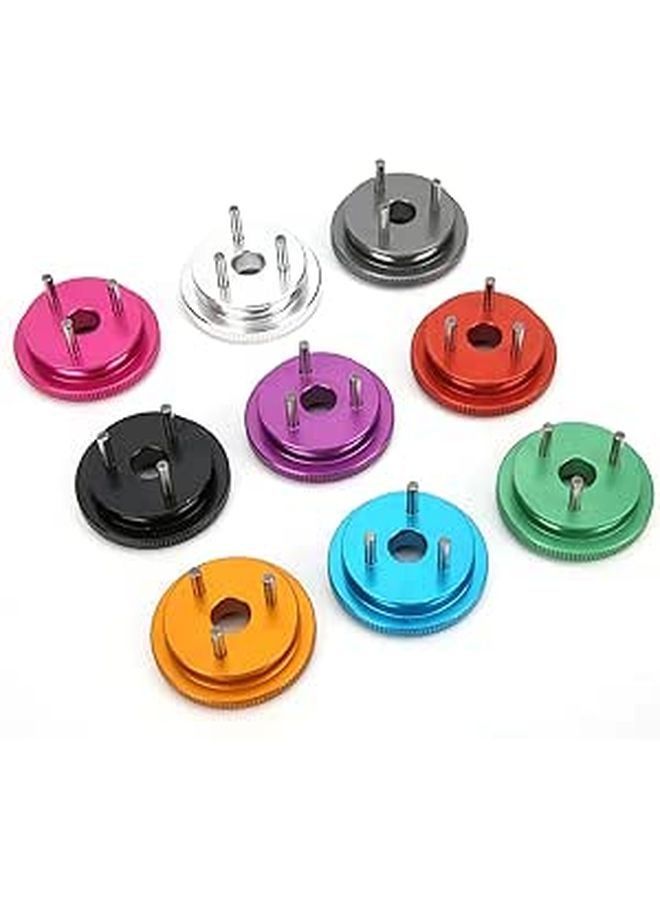 Upgraded CNC Machined 3 Pin Aluminum Flywheel 9Pcs Set For 1 8 Scale RC Car - Image 1