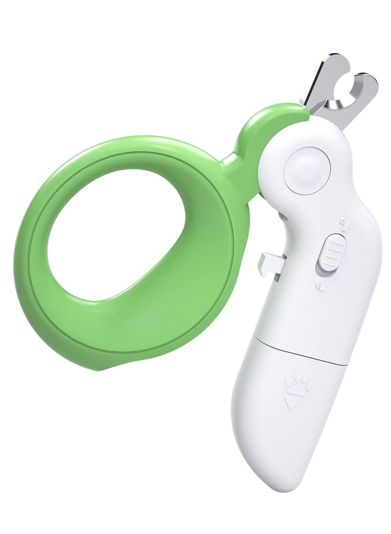 SOLARAE Dog Cat Pet Nail Clippers,Pet Nail Clipper with Two-Speed Ultra Bright LED Light for Nail Bloodline to Preventing Over Cutting, With Hidden Nail File - Image 1