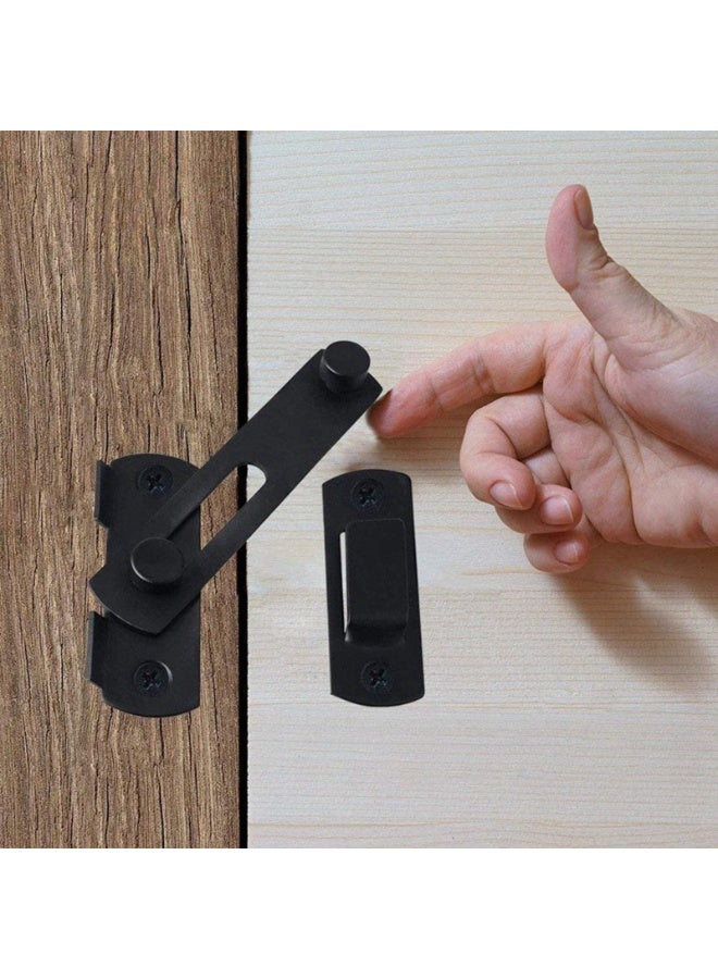 2 Pack Gate Lock Latch Flip Lock Window Cabinet Lock Safety Door Bolt Latch for Home Garden Garage(3 inch)   ﻿ - Image 3
