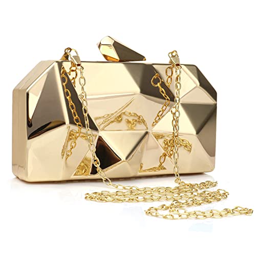 Gets Ladies Vintage Clutch Purse Cocktail Wedding Party Evening Clutch Bag (Gold) - Image 1