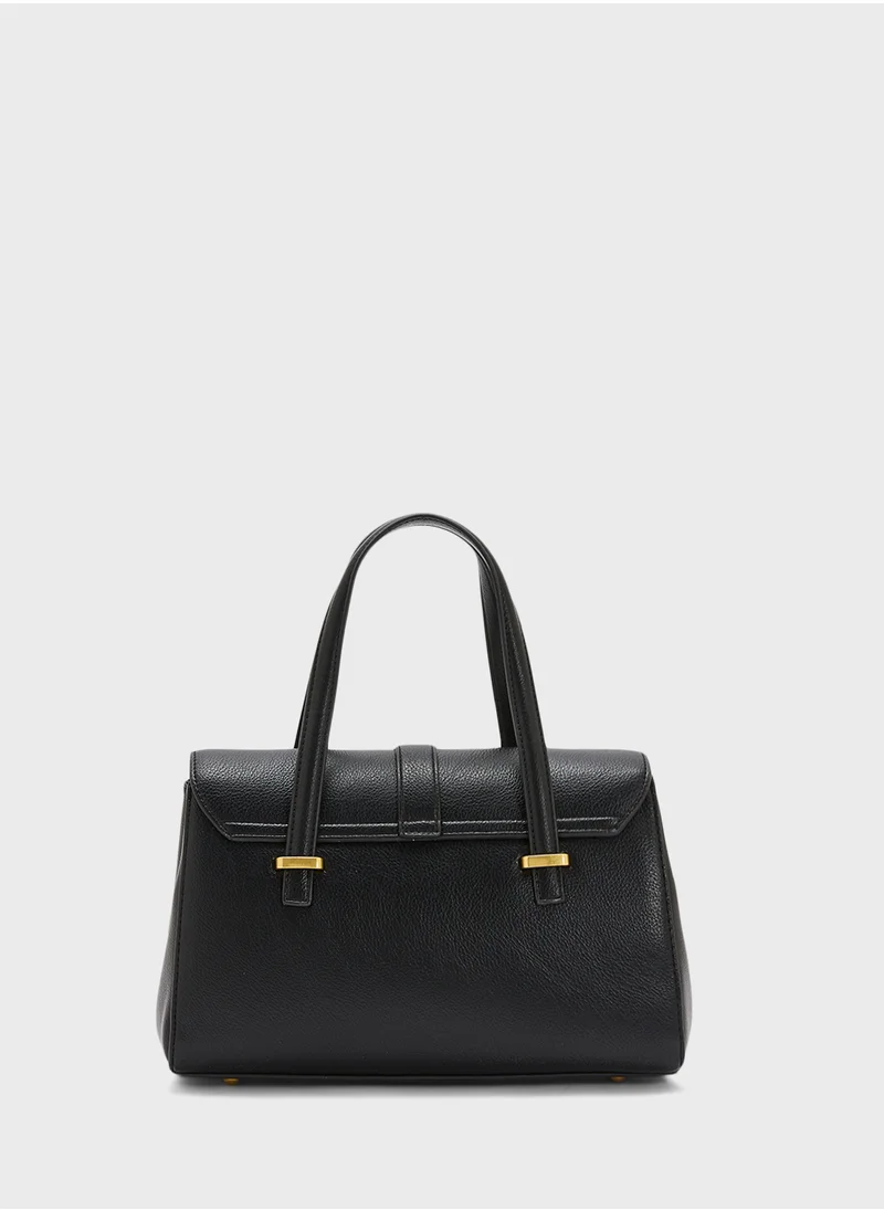 خزانة Metal Trim Detail Satchel Bag