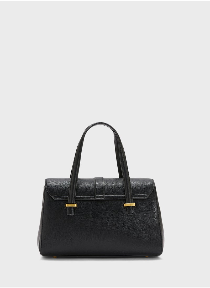Khizana Metal Trim Detail Satchel Bag  - Image 2