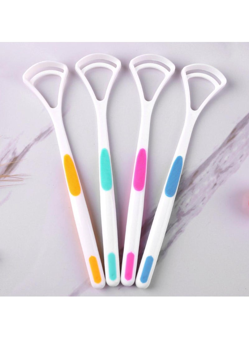 Generic 2-piece set of orange tongue coating cleaner - portable and reusable tongue scraper | efficiently reduces bad breath and improves oral hygiene | easy-to-use tongue brush (health care tool) 3.5x17.5cm  - Image 5