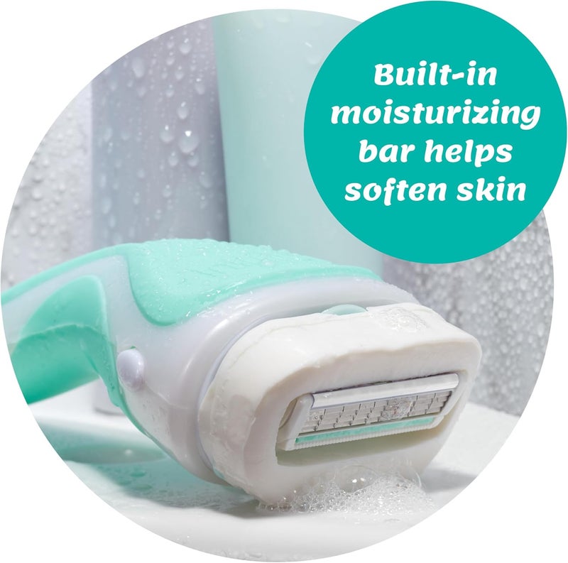 Intuition Wide range compatible material Schick Sensitive Care Razor for Women with 2 Moisturizing Razor Blade Refills with Natural Aloe Popular trusted craftsmanship - Image 2