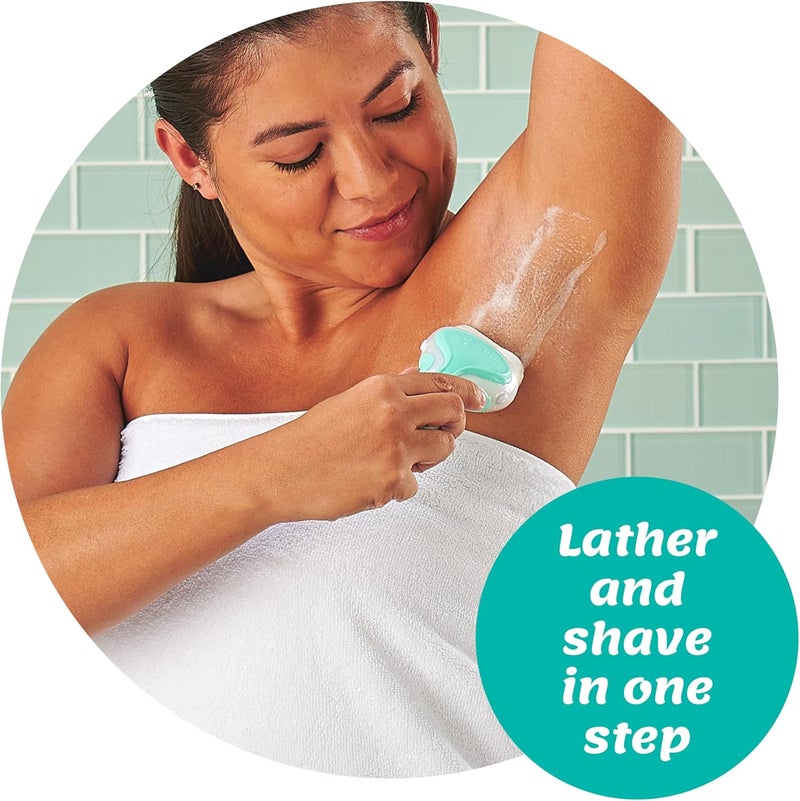 Intuition Wide range compatible material Schick Sensitive Care Razor for Women with 2 Moisturizing Razor Blade Refills with Natural Aloe Popular trusted craftsmanship - Image 1