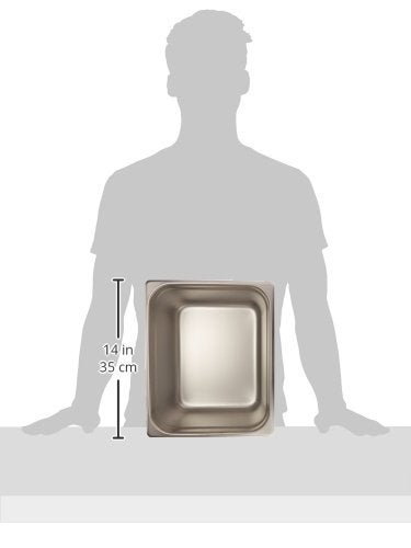 Winco Anti-Jamming Steam Pan, Half-Size x 6-Inch, Standard Weight,Stainless Steel,Medium - Image 2