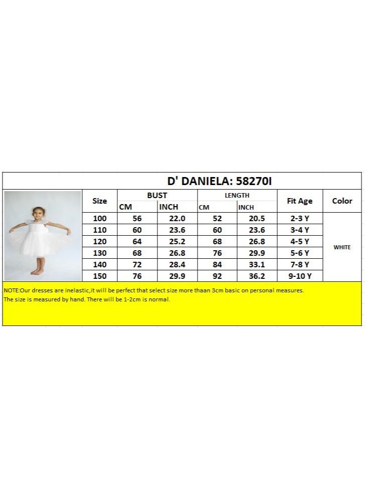 D'Daniela White Tulle Party Dress - Image 5