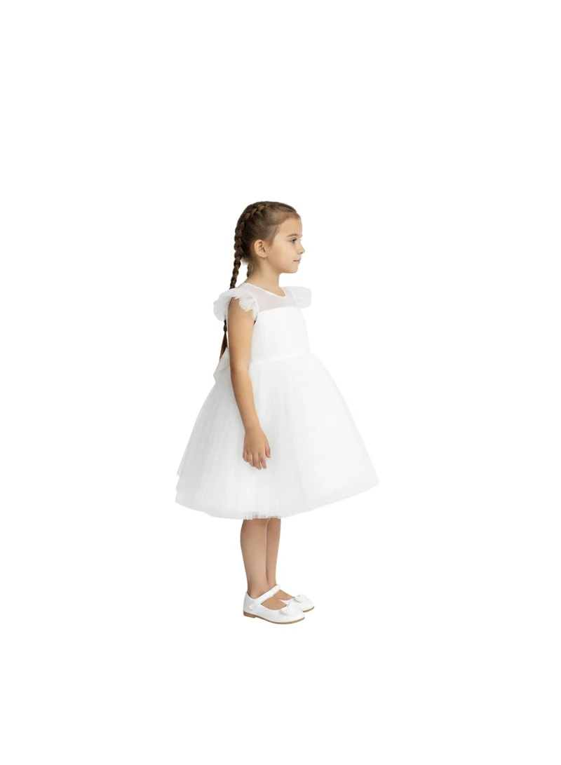 D'Daniela D'Daniela White Tulle Party Dress