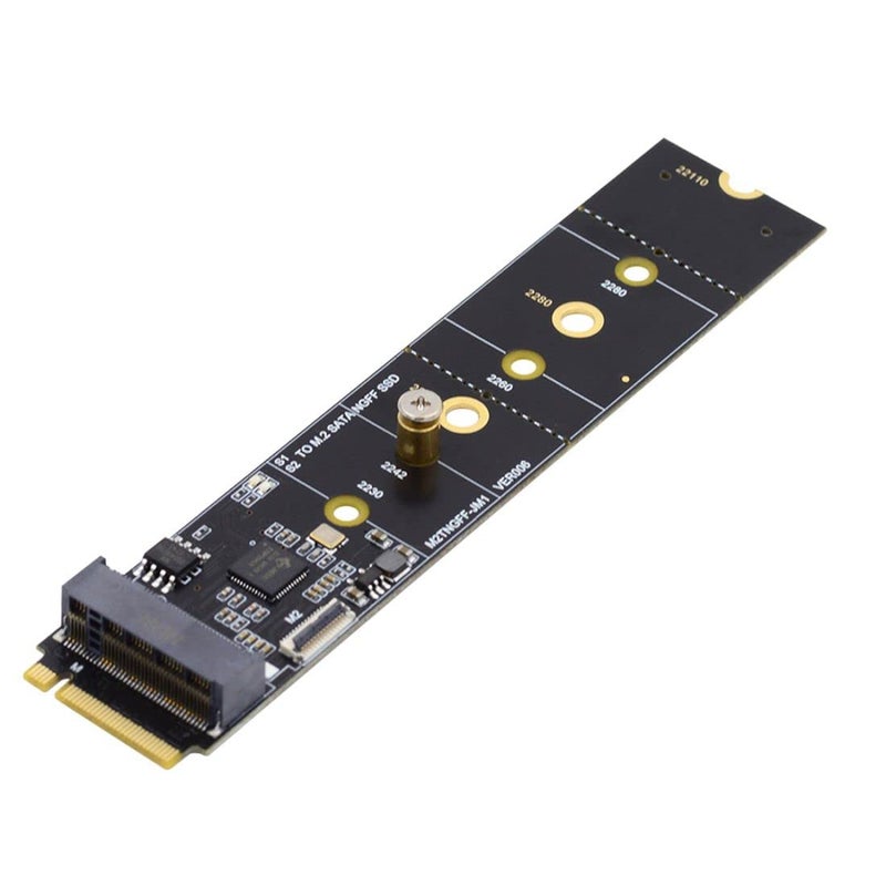 chenyang M2 SSD SATA NGFF BM Key to NVME MKey Expansion Card Converter Adapter JMB582 Chipset for Motherboard 223022422260228022110 - Image 2