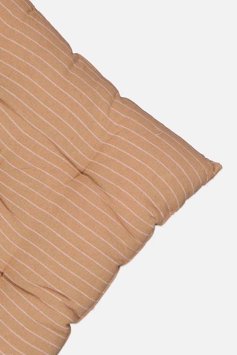 Muy Mucho Stripe Print Chair Cushion 40 X 40 cm, Beige  - Image 2