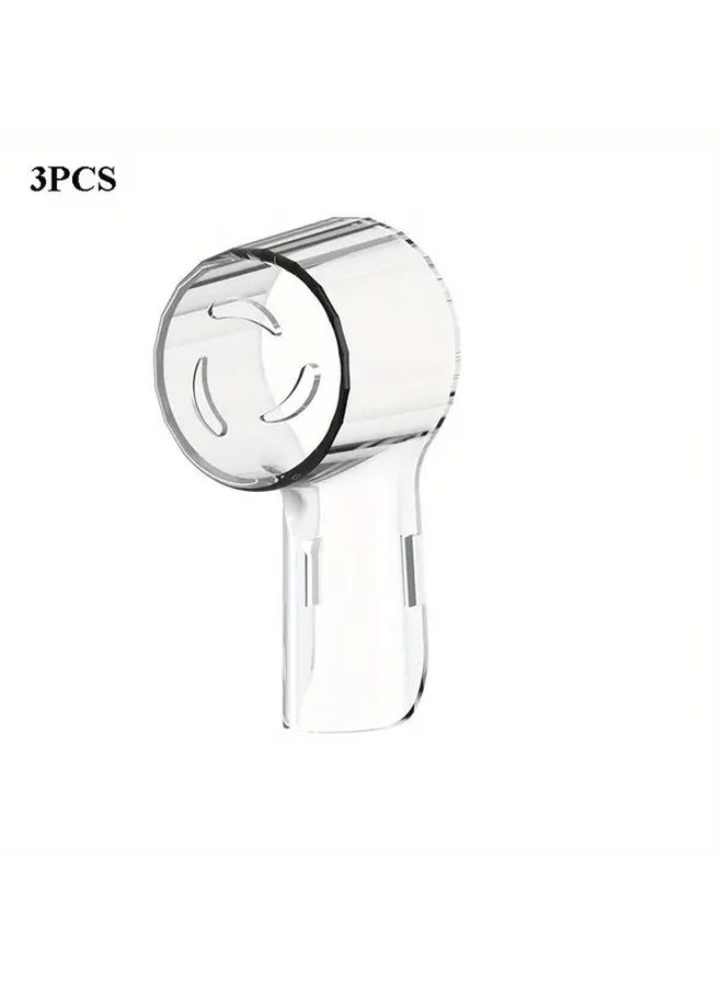 3pcs Electric Toothbrush Head Protective Travel Storage Case Dustproof Cover - Image 2