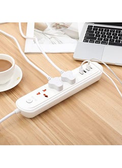 TYCOM Power Strip Surge Protector with USB-Extension Cord Flat Plug with Widely 3 AC Outlet and 3 USB 1 PD Port Small Desktop Station with 6 feet Power Cord Compact Socket.  - Image 4