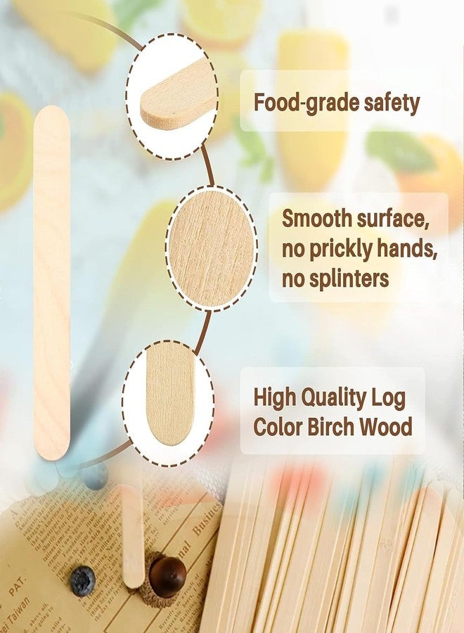 Perfect Stix 4.5" Craft Ice Cream/Popsicle Sticks/Natural Wood/DIY Projects- Pack of 210 - Image 5