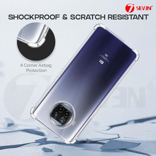 7-Seven 7SEVEN® Back Cover for MI 10i 5G Transparent Mobile Back Case Shock Proof Design Camera Edges Protection Crystal Clear Phone Case Silicon Soft TPU and Flexible Bumper Phone Cover - Image 5