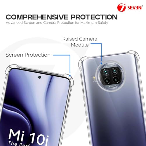 7-Seven 7SEVEN® Back Cover for MI 10i 5G Transparent Mobile Back Case Shock Proof Design Camera Edges Protection Crystal Clear Phone Case Silicon Soft TPU and Flexible Bumper Phone Cover - Image 3