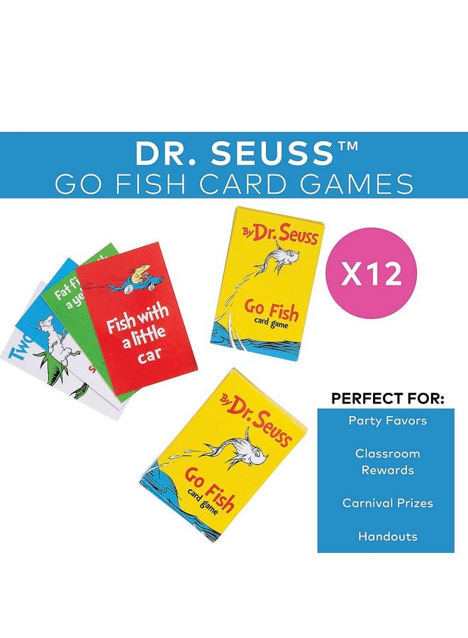 Fun Express Dr. Seuss Go Fish Card Games - 12 Sets - Image 3