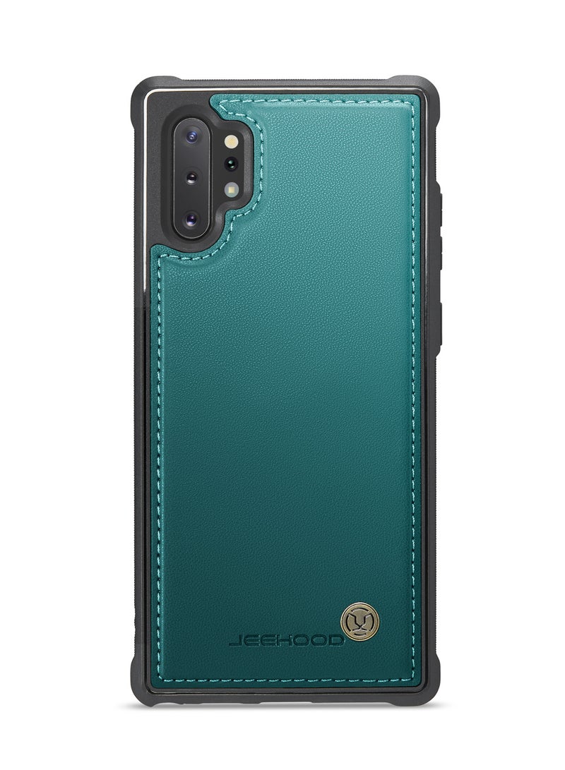 جيهود كيس مي جراب موبايل متوافق مع سامسونج جالاكسي نوت 10 بلس فاخر من جلد البولي يوريثين غطاء خلفي متوافق مع سامسونج جالاكسي نوت 10 بلس - اخضر - Image 3