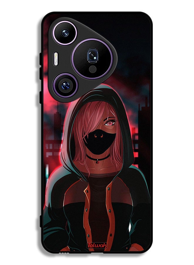 Tolwak Huawei Pura 70 Pro Protective Case Cover Girl Wear Mask Art - Image 1