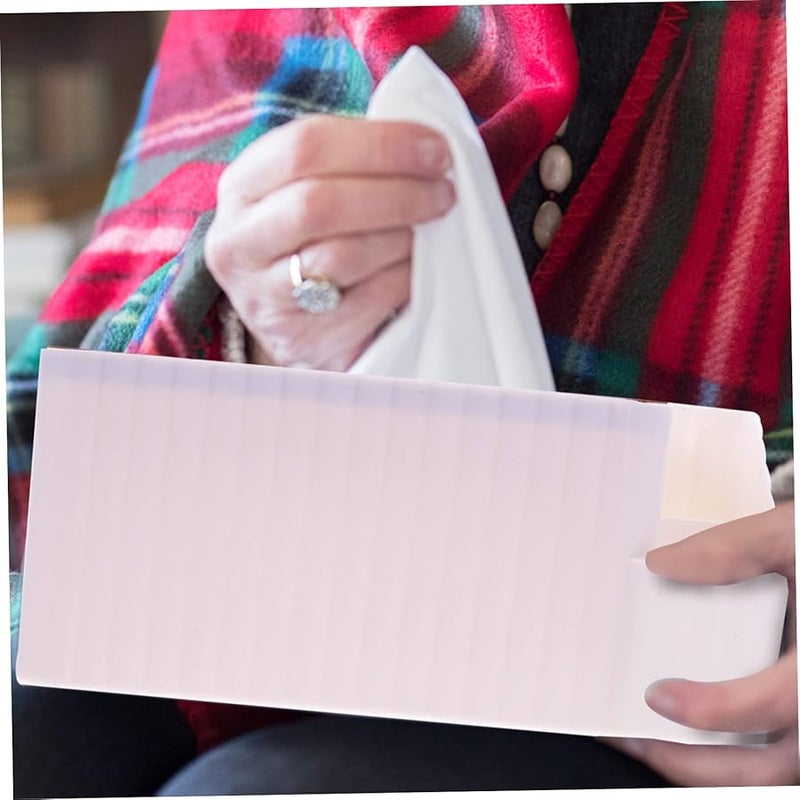 Wooden Tissue Box Cover Desktop Organizer Napkin Holder Storage Compartment For Home Office - Image 3