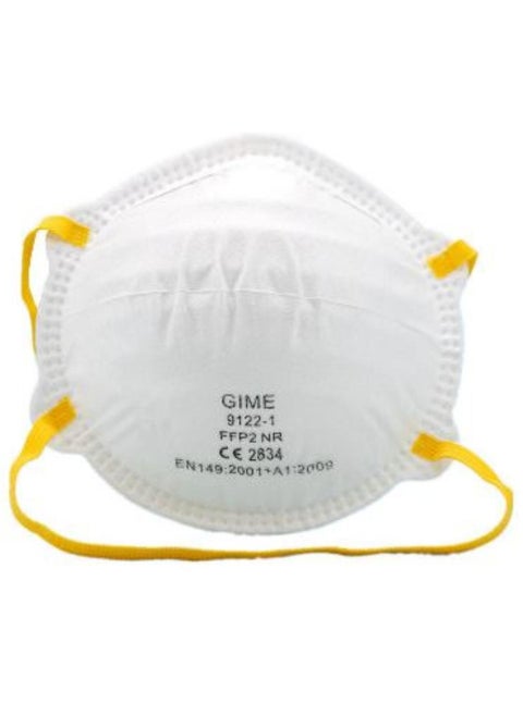 20-Piece 5 Layer FFP2 NR Protective Respirator Cup Mask WHITE Color