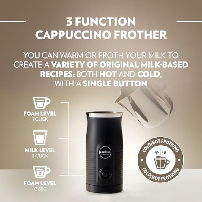 Lavazza A Modo Mio Milk Easy Frother For MilkBased Recipe Black - Image 5