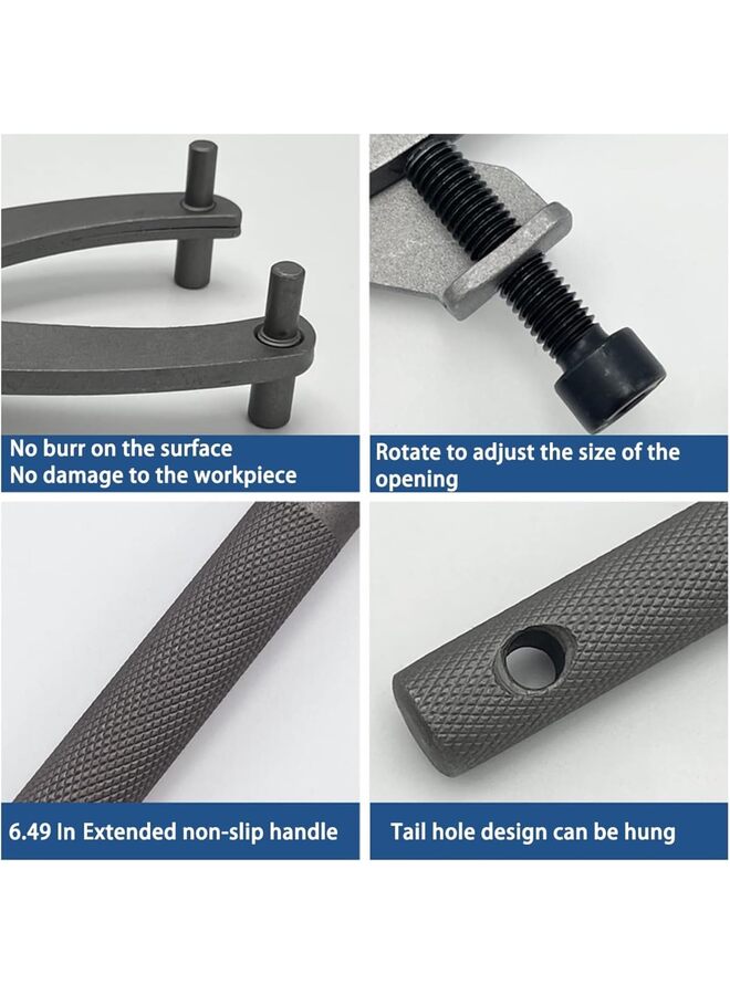 Fly Wheel Clutch Hub Spanner Wrench, Adjustable Flywheel Caliper Magneto Puller Repair, Motorcycle Accessories Y-type Flywheel Wrench Removal Tool for Scooter Scooter Dirt Bike Go Kart - Image 2