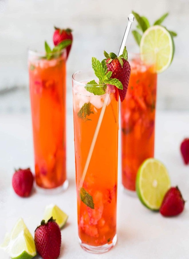 Gmark 6 Inch Plastic Round Top Swizzle Sticks 100 ct Clear, Ball Head Stirrer 100 Pack GM1003D - Image 5