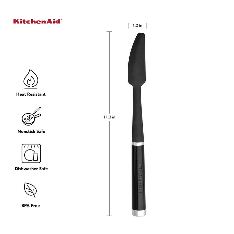 KitchenAid Classic Jar Spatula, One size, Black - Image 2