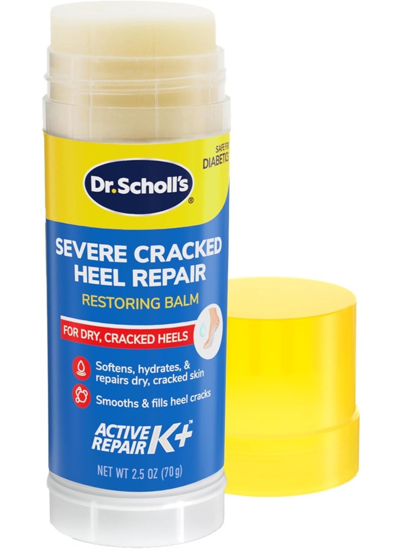 Dr. Scholl'S Cracked Heel Repair Balm 2.5oz, with 25% Urea for Dry Cracked Feet, Heals and Moisturizes for Healthy Feet - Image 1
