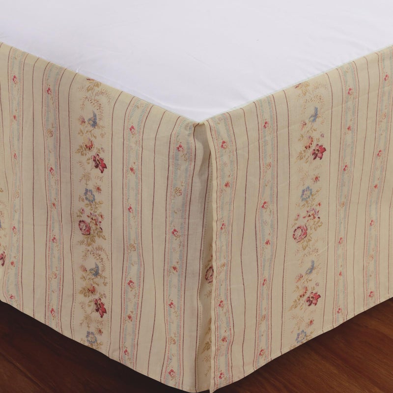 Greenland Home Fashions تنورة سرير روز عتيق من جرينلاند هوم، توين، متعدد - Image 2