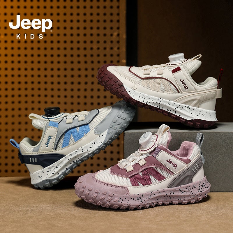 Girls' Shoes Boys' Rotating Buckle Sports Shoes 2025 Mesh Breathable Girls' Shoes Lightweight Soft Soles - Image 2