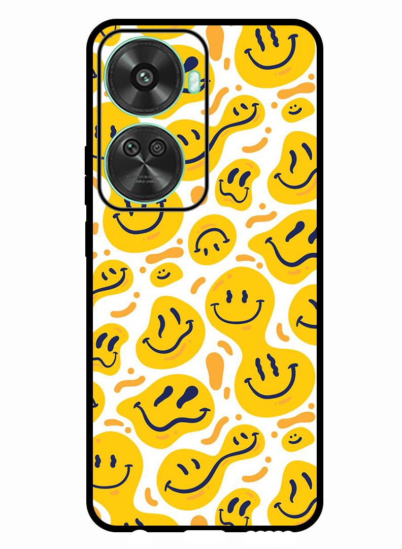 Theodor Protective Case Anti Scratch Shock Proof Bumper Cover For Huawei nova 11 SE Smileys Yellow - Image 1