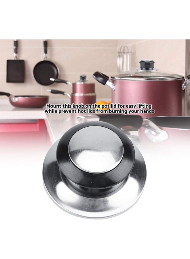 klarako Pot Lid Knobs Set, 5Pcs 2.56 × 0.98 inch Saucepan Lid Knobs Bakelite Material Pot Handle Glass Saucepan Lid Knobs for Home Kitchen Cookware - Image 2