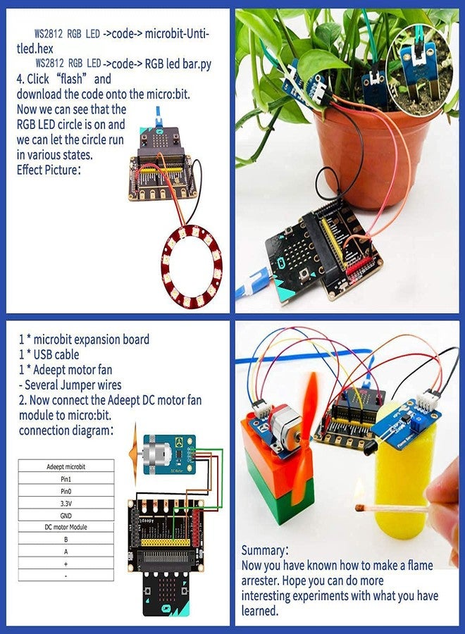 Adeept Sensor Starter Kit for BBC Micro:bit (V2 Included) | Programmable Starter Kit for Micro:bit with 35 Projects PDF Tutorial Book - Image 2