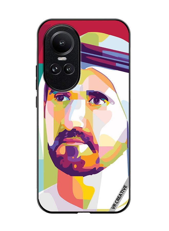 VR CREATIVE Protective Case Cover For Oppo Reno 10 Sheikh Mohammed Bin Rashid Al Maktoum Design Multicolour - Image 1