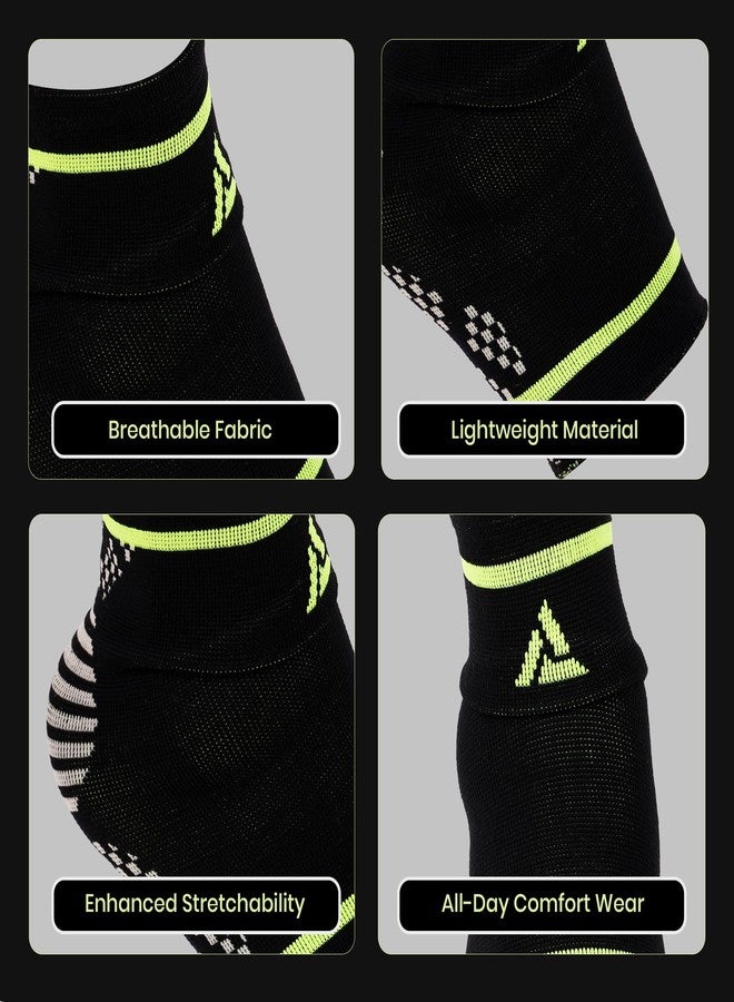 ACTIFIT Adjustable Ankle Brace for Men and Women, Compression Support for Ankle Sprains, Swelling, Injury Recovery and Sports, Lightweight and Breathable Fabric, Multicolor, XL Size, Pack of 1 - Image 3