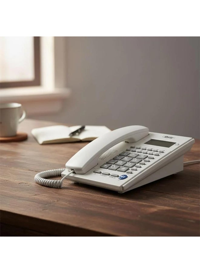 Ruay RA63 Professional Corded Business Telephone with 10 Speed-Dial Memory Keys, Clear LCD Display - Image 2