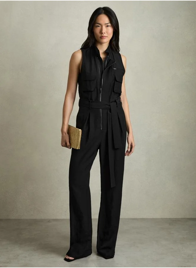 ريس Utility Pocket Jumpsuit