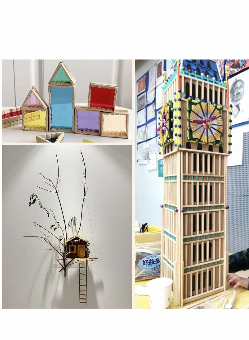 SYOSI 1/8 ×12 inch Wooden Square Dowel Rod, Small Hardwood Unfinished Wood Squrae Sticks for Crafts DIY Projects (100 Count) - Image 2