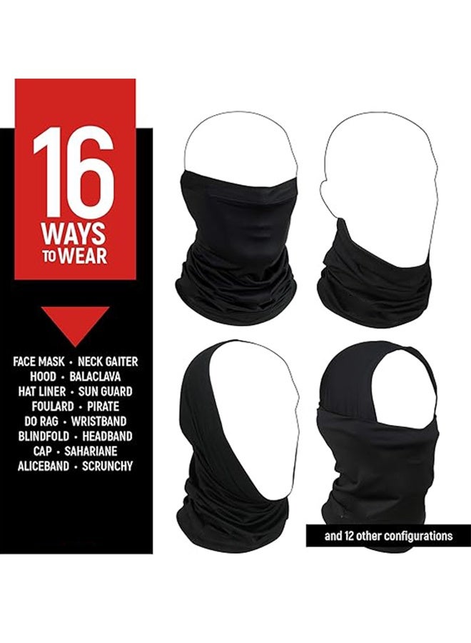 Generic Balaclava Face Mask with Brim, Sun UV Protection Hood Breathable Face Mask for Men Women, UPF 50+ Fishing Neck Gaiter, Black - Image 3